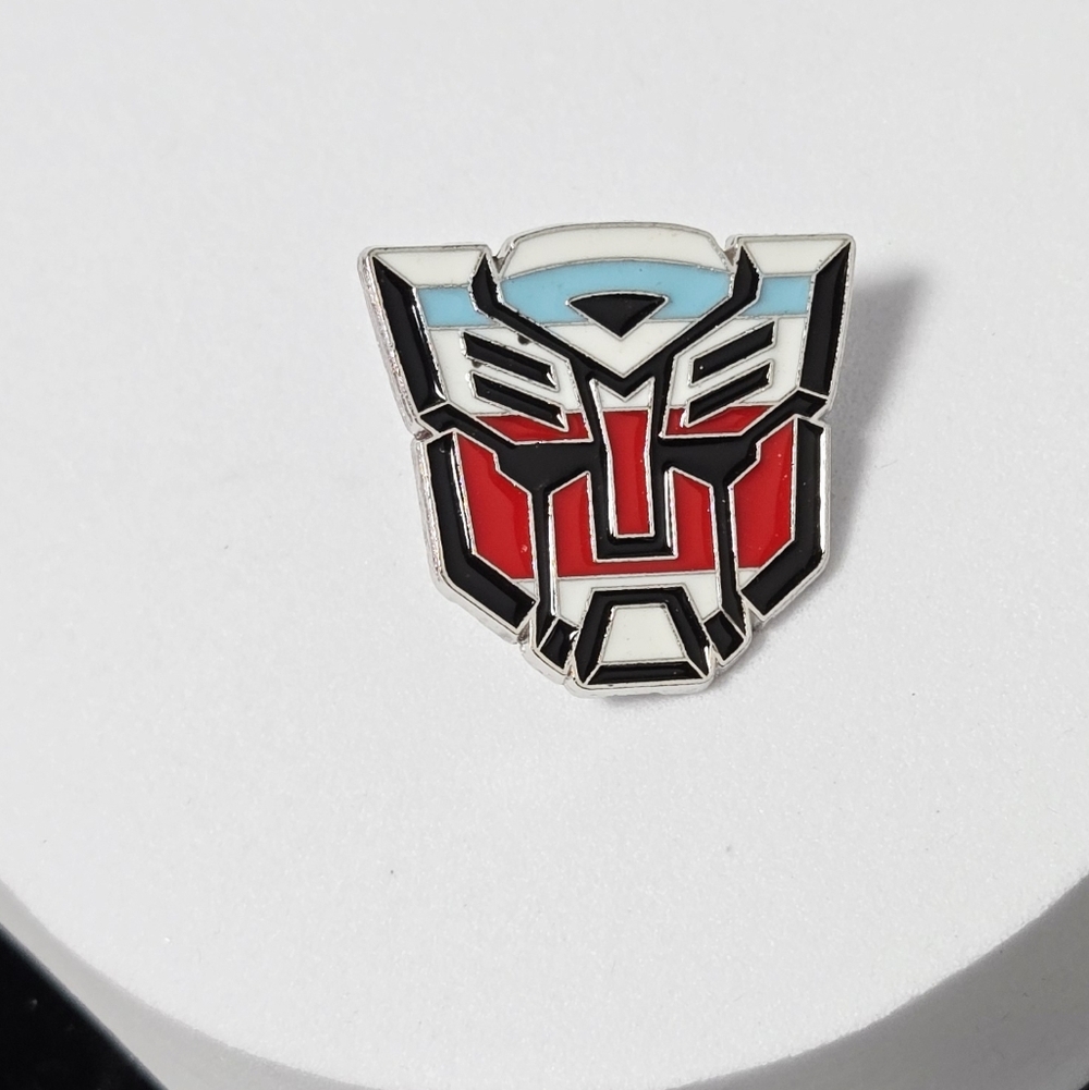 Transformers Optimus Prime Autobot Emblem Enamel Pin Red White Blue Comic Fandom